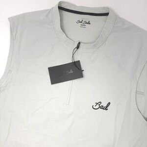 Bad Birdie Golf LW Vest Glacier Mens Medium Lightweight Performance 1/4 Zip NEW